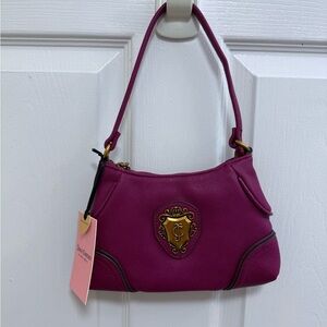 NWT Juicy Couture Juicy Romance Convertible Shoulder Bag/Wristlet in Plum Berry